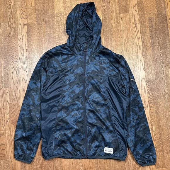 Puma x Red Bull Racing F1 Formula 1 Reversible Windbreaker Jacket Mens Large - Picture 3 of 15